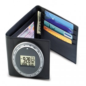 여행용 월드타임 가죽 반지갑